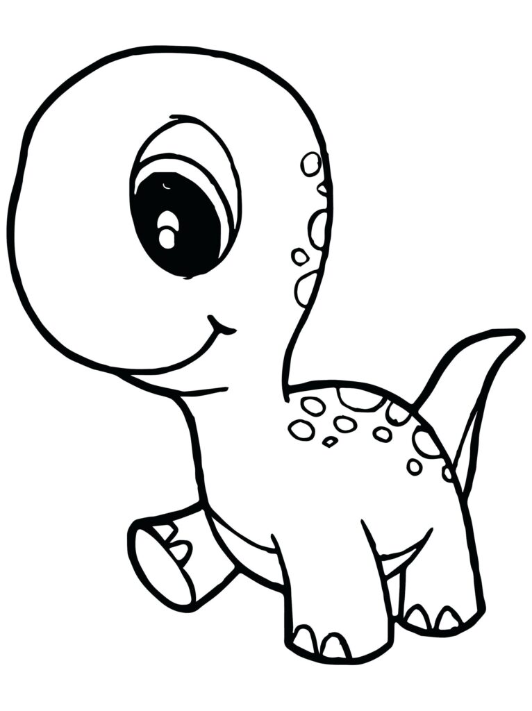 Small Dinosaur Dinosaur Coloring Pages For Kids