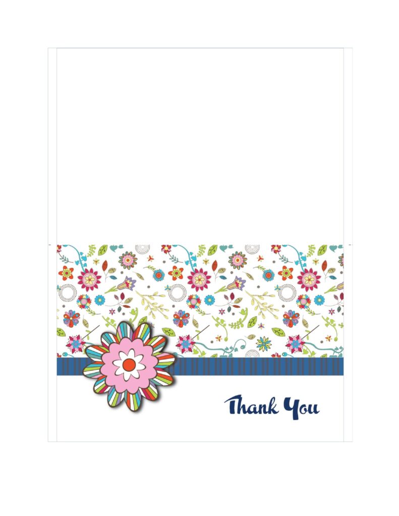 Thank You Template Printable