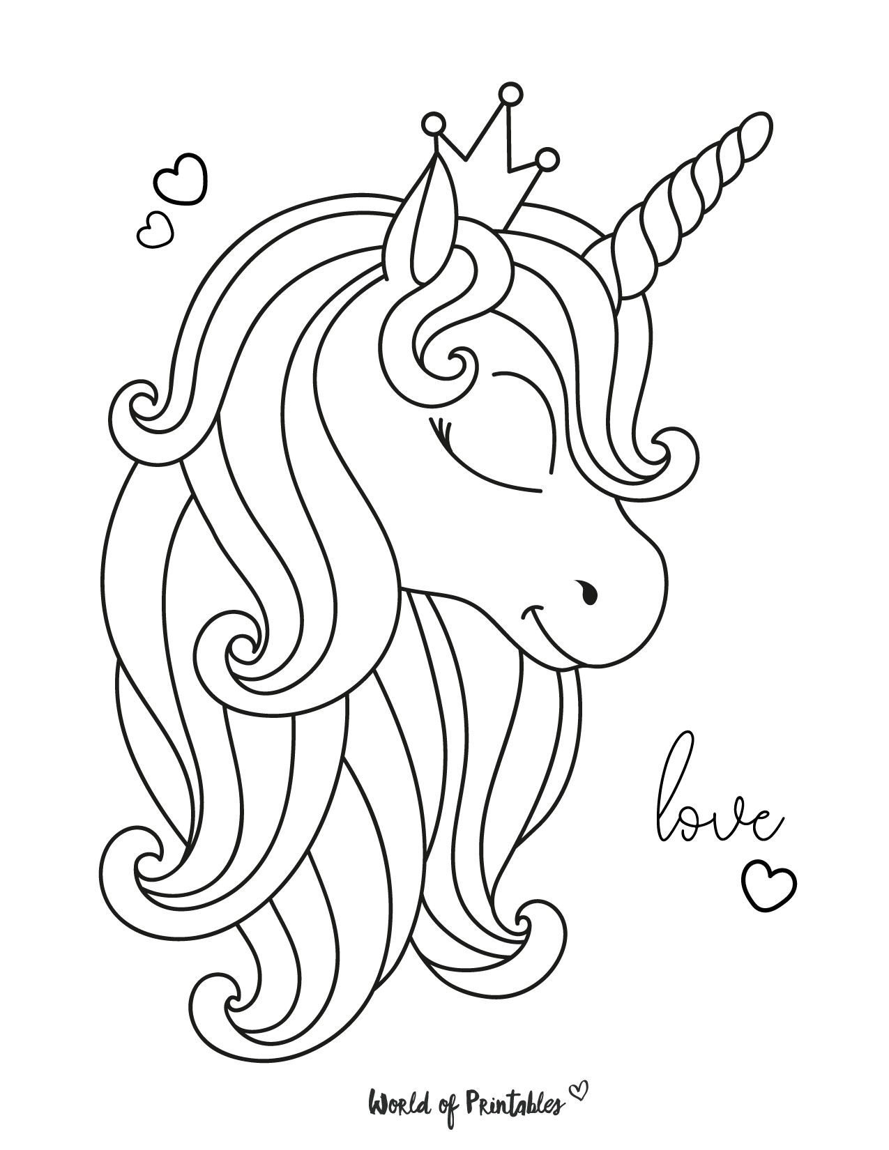 Top 50 Free Printable Unicorn Coloring Pages Online