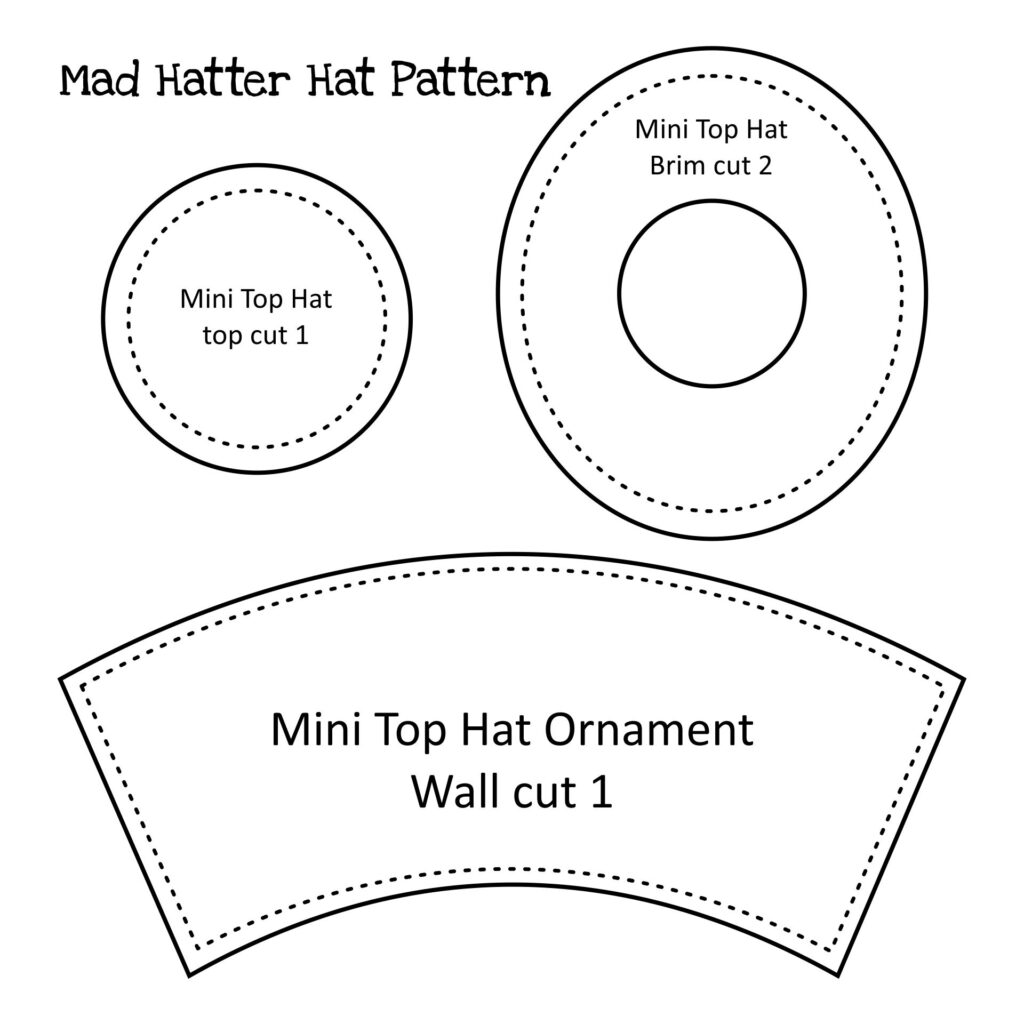 Top Hat Pattern 10 Free PDF Printables Printablee