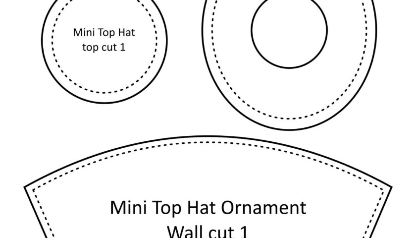 Top Hat Pattern 10 Free PDF Printables Printablee