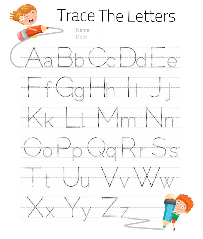 Tracing Letters Printables A z