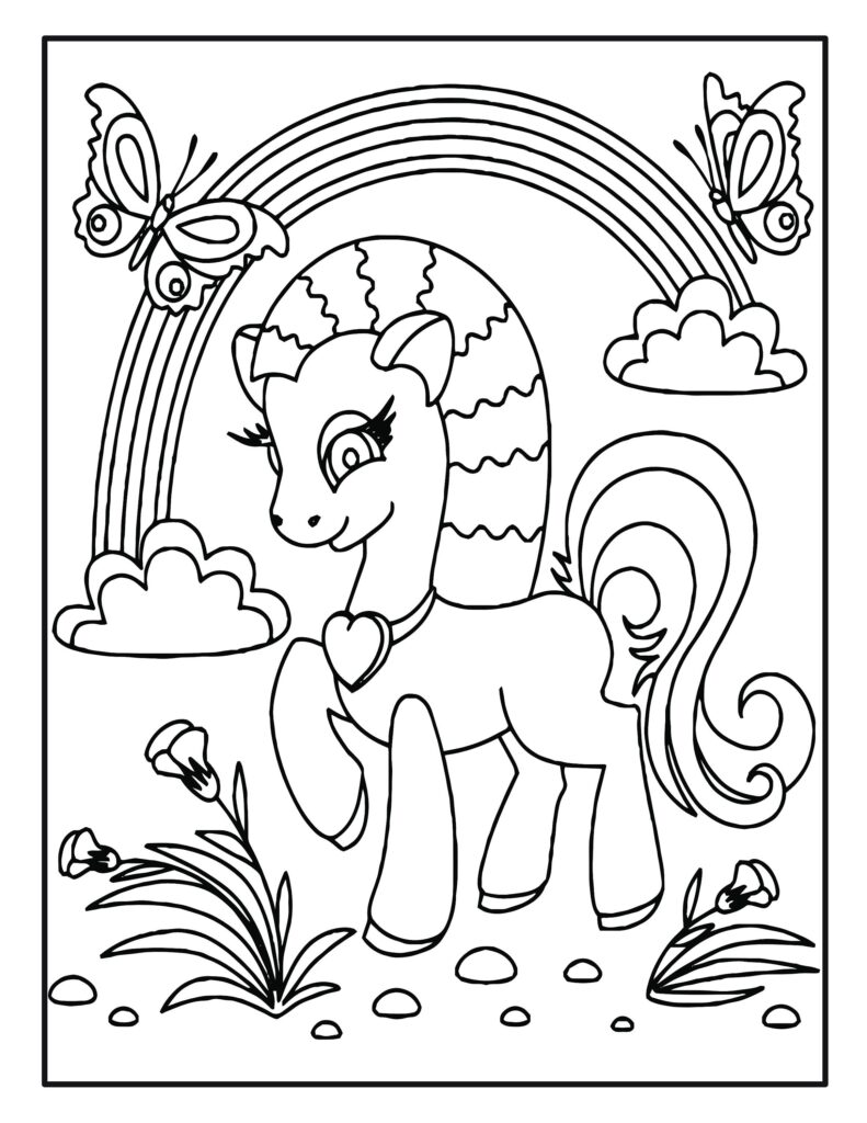 Unicorn Printable Coloring Sheets