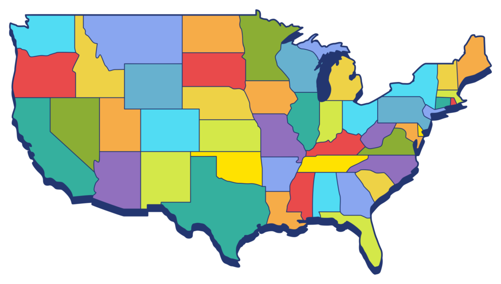 United States Map Outline Printable