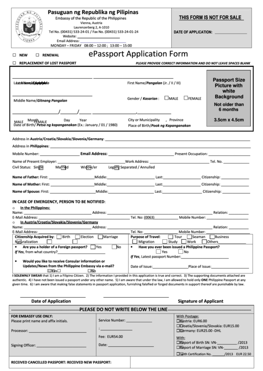 Us Passport Application Form Pdf Free Download Printable Printable 