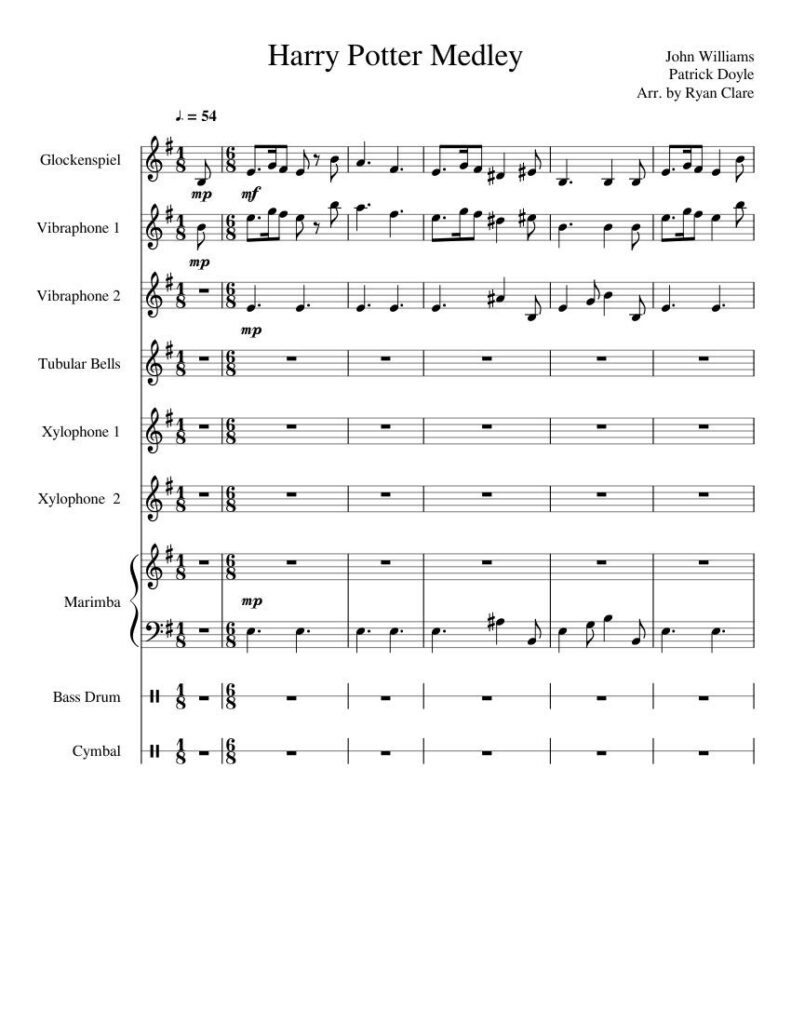 Xylophone Sheet Music Free Printable Templates Free