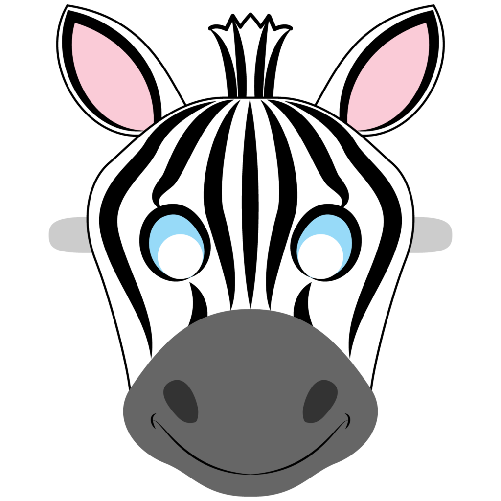 Zebra Mask Template Free Printable Papercraft Templates